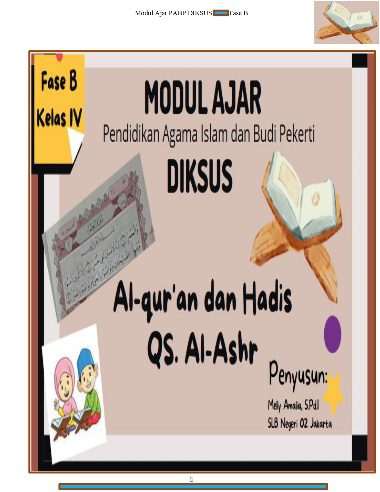 QS Al Ashr - Download Modul Ajar Pendidikan Agama Islam Dan Budi Pekerti